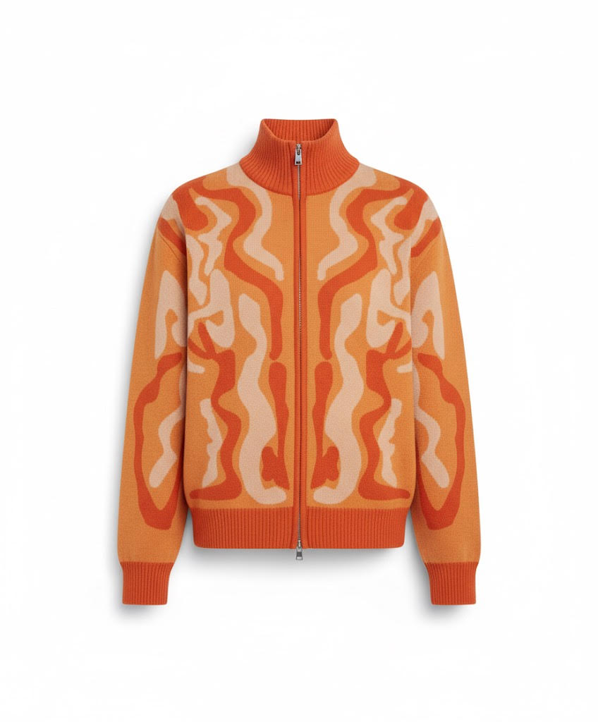 THE ICONOLAST JASQUARD ZIP UP